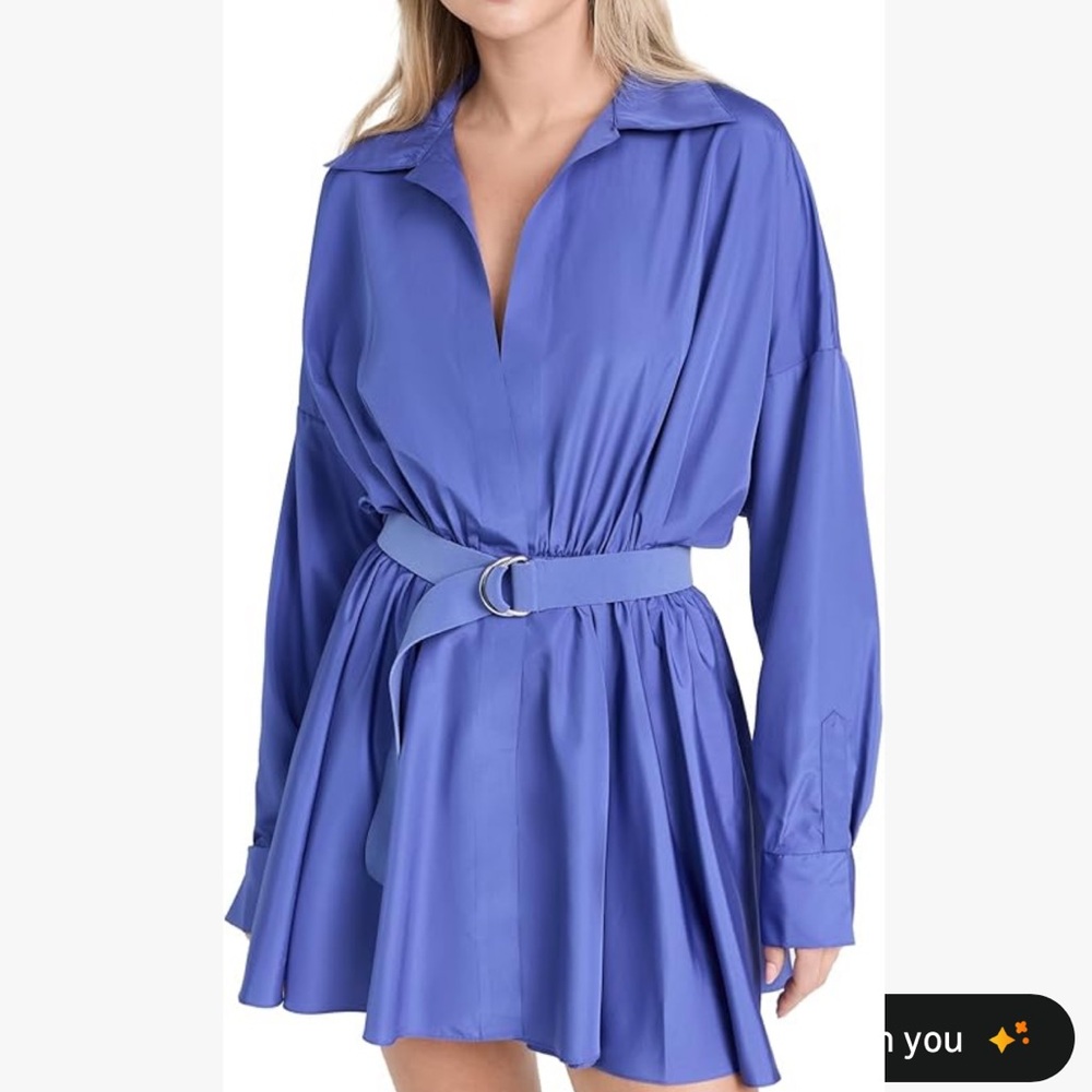 NWT Norma Kamali Super Oversized Flared Mini Dress